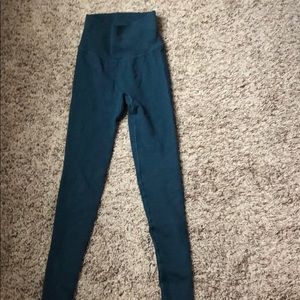 Blue thermal lulu leggings